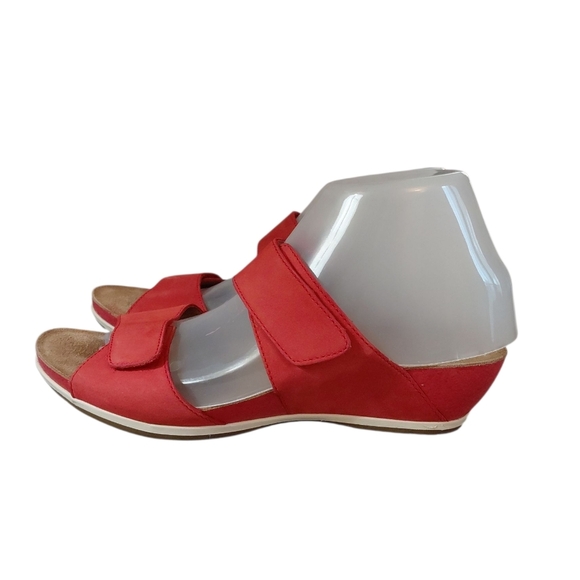 Dansko Vienna Red Double Strap Comfort Sandal Slide Size 8 - Picture 5 of 10